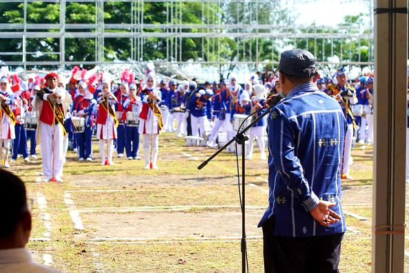 Plt. Wali Kota Baubau Buka Lomba Festival Marching Band Se-Kepton
