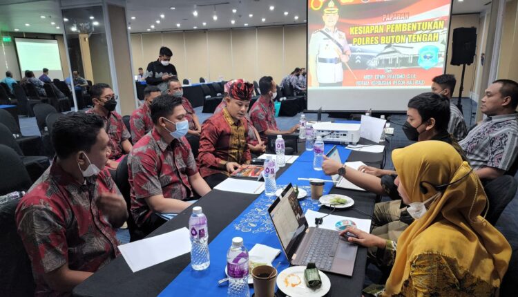 Kapolres Baubau Presentasikan Kesiapan Pembentukan Polres Buteng Kepada Kemenpan-RB dan Srena Polri Di Jakarta
