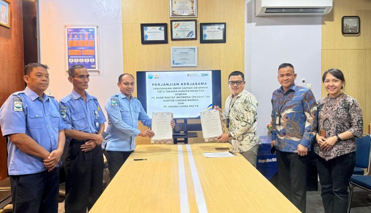Digitalisasi Layanan Publik, BRI Baubau dan Perumda Tirta Takawa Buton Permudah Pembayaran Tagihan Air
